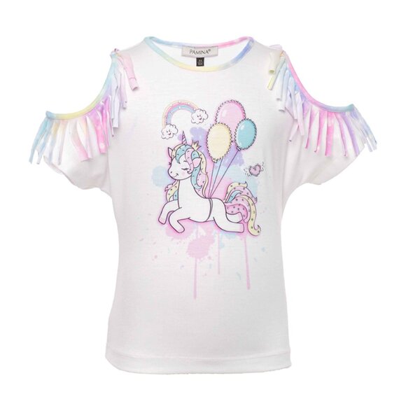 Unicorn Girls Shorts Outfit With T-shirt - Picture 3 of 8